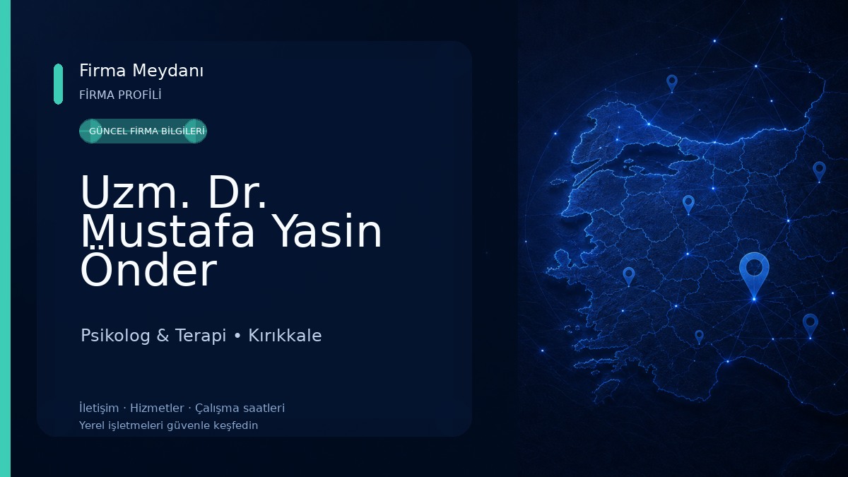 Uzm. Dr. Mustafa Yasin Önder Psikiyatrist Psikoterapist 