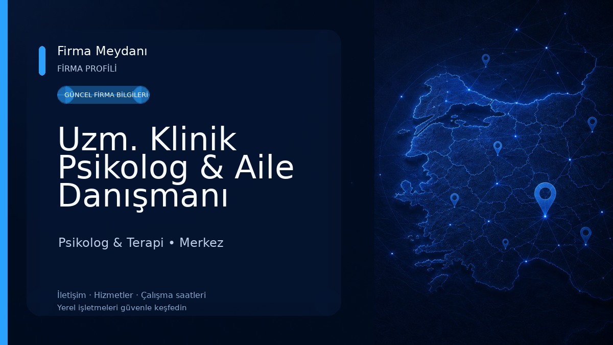 Uzm. Klinik Psikolog & Aile Danışmanı Seren Karabulut Psikolog & Terapi
