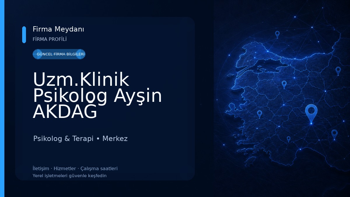 Uzm.Klinik Psikolog Ayşin AKDAĞ Psikolog & Terapi