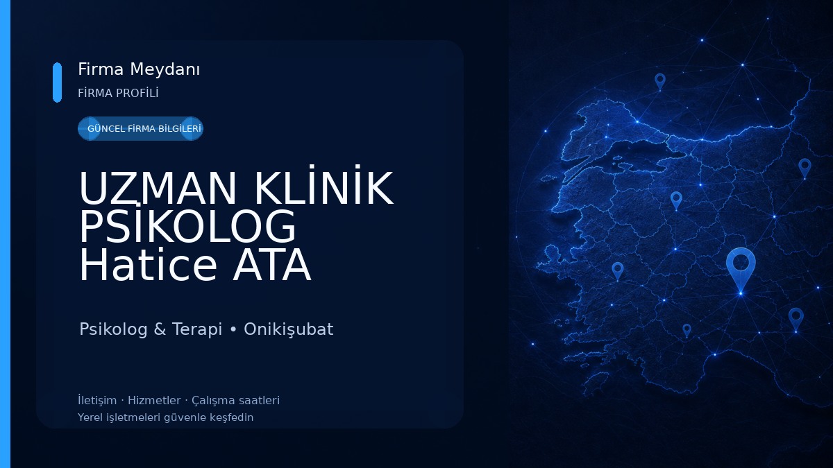 UZMAN KLİNİK PSİKOLOG Hatice ATA Psikolog & Terapi