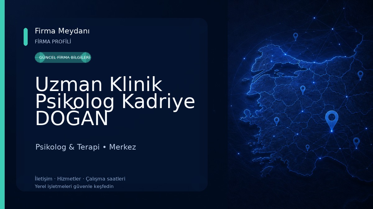 Uzman Klinik Psikolog Kadriye DOĞAN Psikolog & Terapi