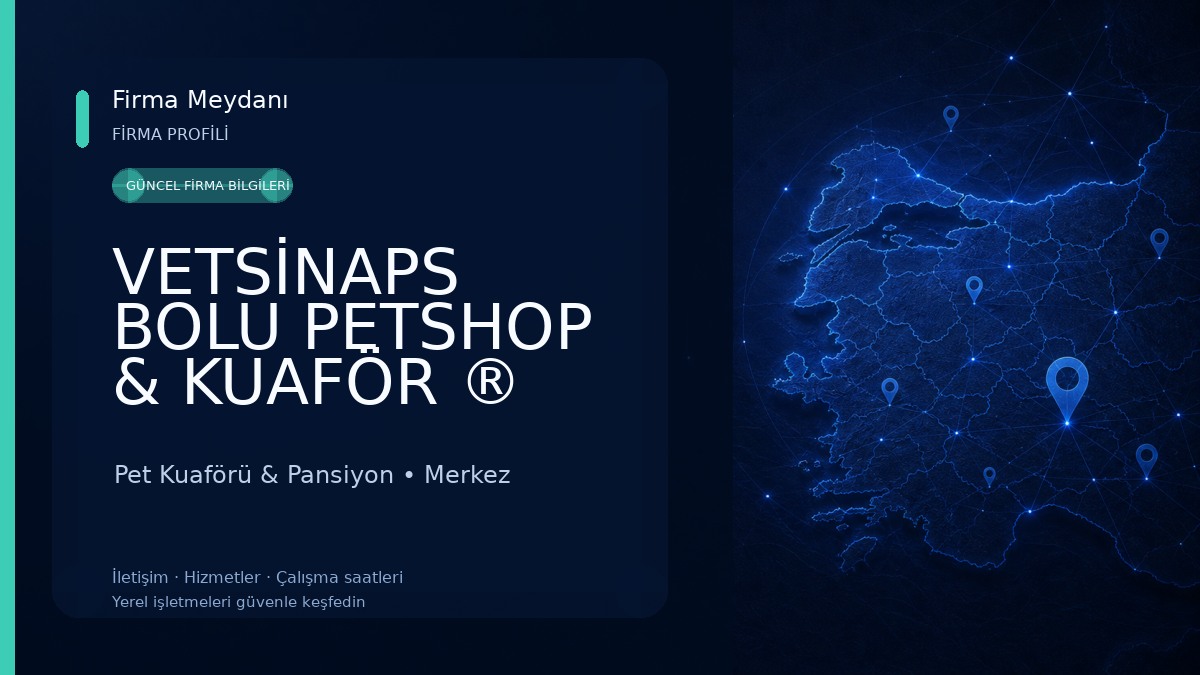VETSİNAPS BOLU PETSHOP & KUAFÖR ®️ 