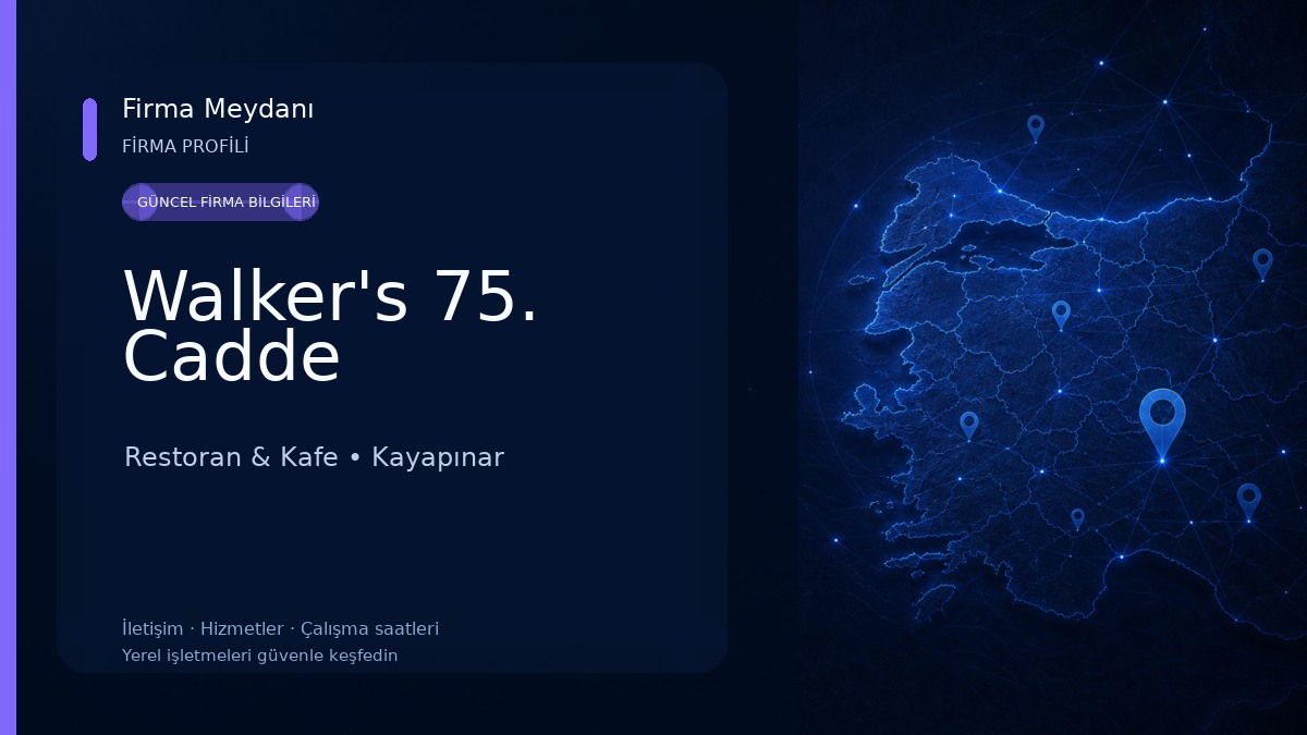Walker's 75. Cadde Restoran & Kafe