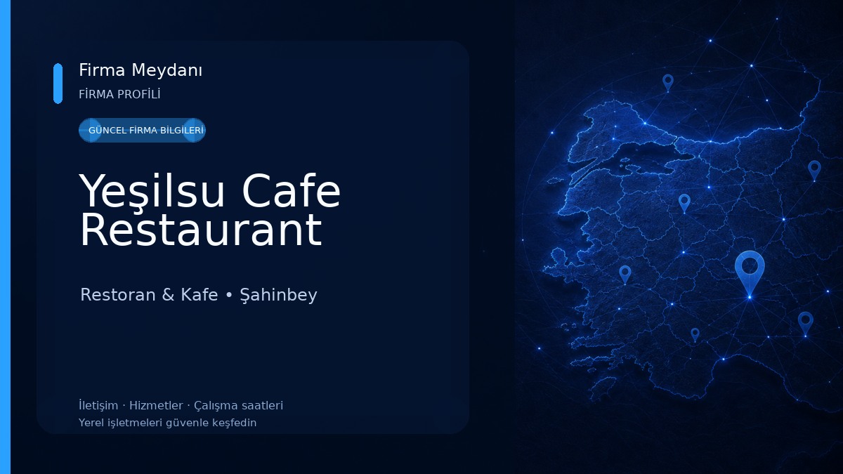 Yeşilsu Cafe Restaurant Restoran & Kafe