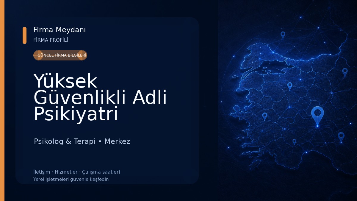 Yüksek Güvenlikli Adli Psikiyatri Hastanesi